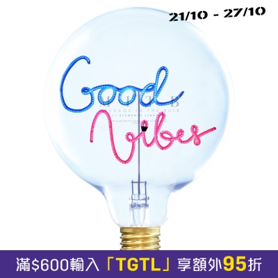 Message in the Bulb GOOD VIBES 裝飾燈泡 image