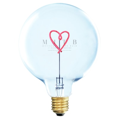 Message in the Bulb - HEART 装饰灯泡