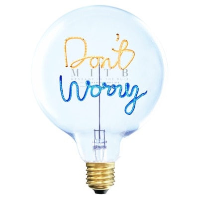 Message in the Bulb DON'T WORRY Decoration Light Bulb