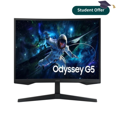SAMSUNG 三星電子 LS27CG552ECXXK 27" Odyssey G5 165Hz 曲面電競顯示屏