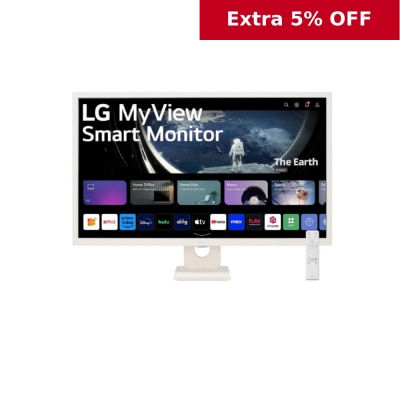 LG 乐金 32SR50F-W 31.5吋 全高清 IPS 智能显示器 (配备 webOS)