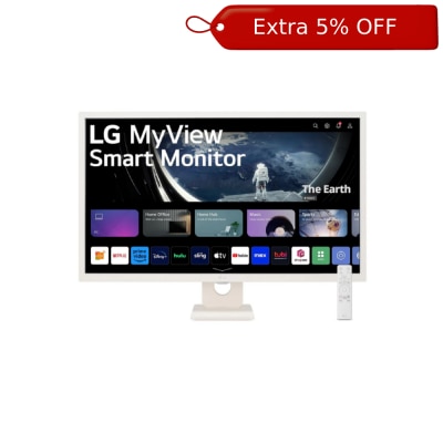 LG 32SR50F-W 31.5" Full HD IPS Smart Monitor (with webOS)