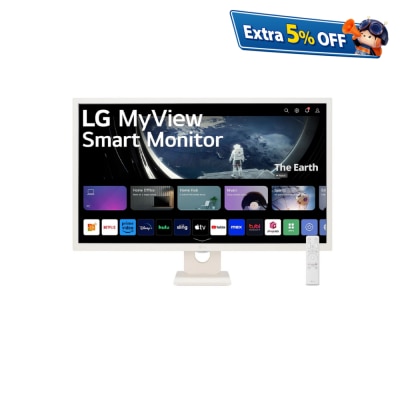 LG 樂金 32SR50F-W 31.5吋 全高清 IPS 智能顯示器 (配備 webOS)