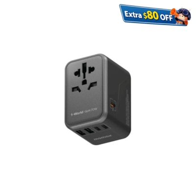 Momax UA8A 1-World 70W GaN Universal Travel Charger