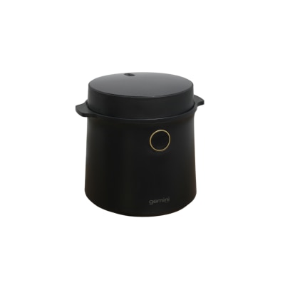 GEMINI GRC6BK 0.6L Ceramic Glaze Inner Pot Compact Rice Cooker