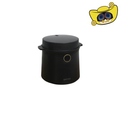 GEMINI GRC6BK 0.6L Ceramic Glaze Inner Pot Compact Rice Cooker