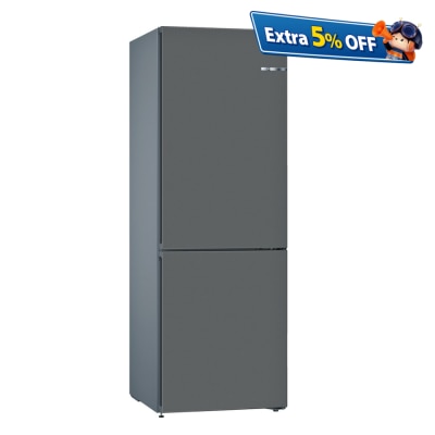 BOSCH KVN36CGEA0,無霜下置冰格雪櫃 (德國製易潔防鏽門板-碳灰色)  雪櫃