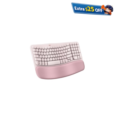 LOGITECH 罗技 Wave Keys 人体工学无线键盘