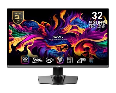 MSI 微星 MP321URX QD-OLED 32" 4K QD-OLED 240Hz 电竞显示屏