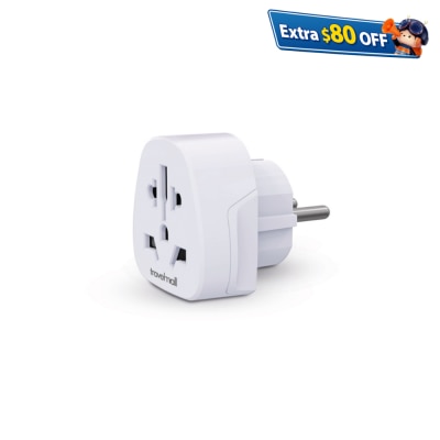Travelmall Travel Adaptor World to Europe/Korea Travel Adaptor