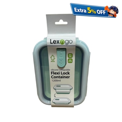 Lexngo 矽胶折叠保鲜盒 - 长方型 1200ml