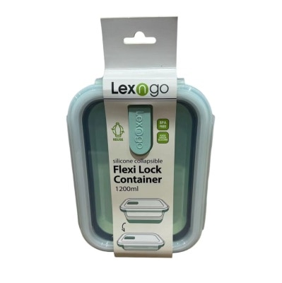 Lexngo Flexi Lock Container - Rectangle 1200ml
