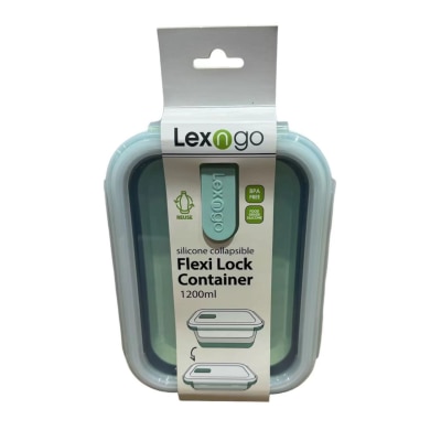 Lexngo Flexi Lock Container - Rectangle 1200ml
