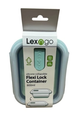 Lexngo 矽胶折叠保鲜盒 - 长方型 800ml