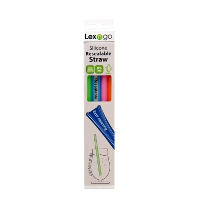Lexngo 4枝装环保矽胶饮筒