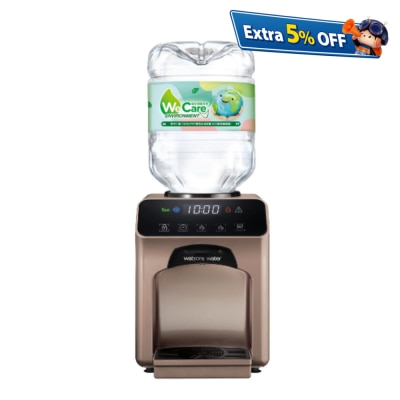WATSONS WATER 屈臣氏蒸餾水 Wats-Touch冷熱水機 + 8公升家庭裝蒸餾水 x 14 箱 (2樽/箱) (電子水券)