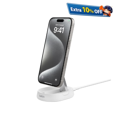 BELKIN 貝爾金 BoostCharge Pro Qi2 15W 折疊式磁性無線充電座