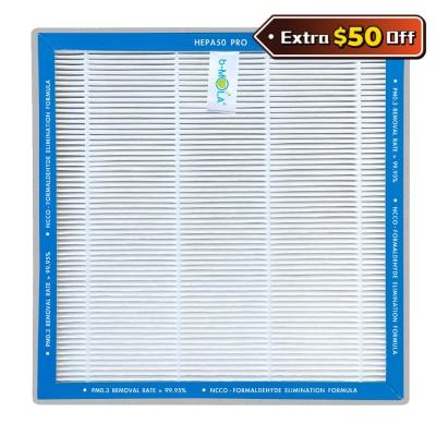 B-mola HEPA50 PRO HEPA filter (formaldehyde elimination) for BM50、BM100、NCCO1701、NCCO 1702 & BMA Air Cleaner