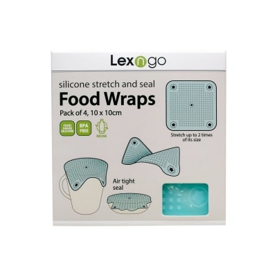 Lexngo 4件装矽胶保鲜膜 (细)