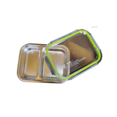 Lexngo 可微波316L兩格不鏽鋼保鮮盒 800ml