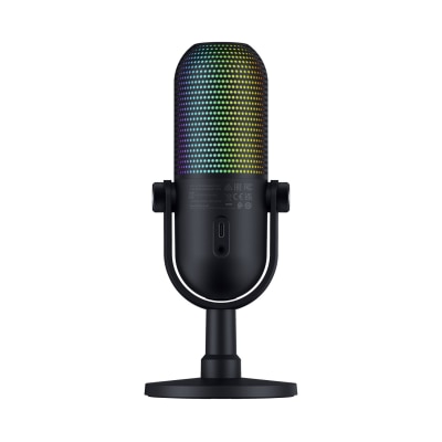 Razer 雷蛇 Seiren V3 Chroma 轻触式静音 RGB USB直播麦克风