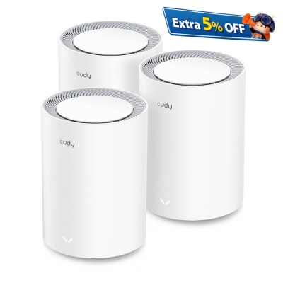 Cudy多酷 M3000 (3件装) AX3000 双频 Wi-Fi 6 Mesh 2.5G WAN 路由器