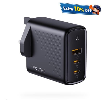 Voltme Revo 100 - PD100W (USB-C x2+USB-A) 三端口快速充电器