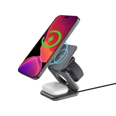 inno3C i-PM15 3 in 1 Folding Magnetic Wireless Charging Stand