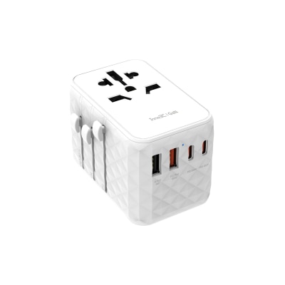 inno3C - i-FT65 GaN 65W 4-Ports AC Socket Universal Travel Adaptor