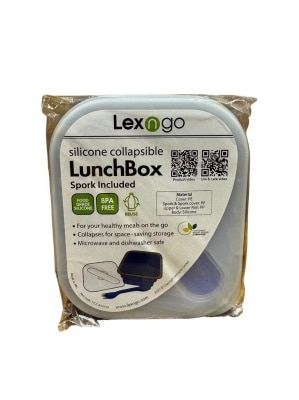 Lexngo 矽胶可折叠面条盒连餐具