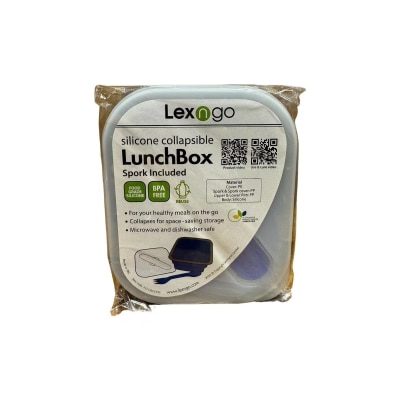 Lexngo 矽膠可摺疊麵條盒連餐具