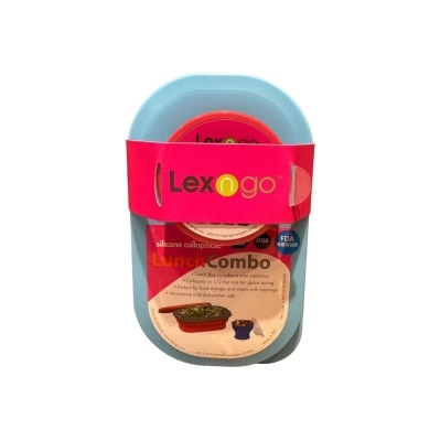 Lexngo Silicone Collapsible Lunch Combo (Small)