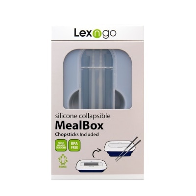 Lexngo 矽胶可折叠食物盒连筷子