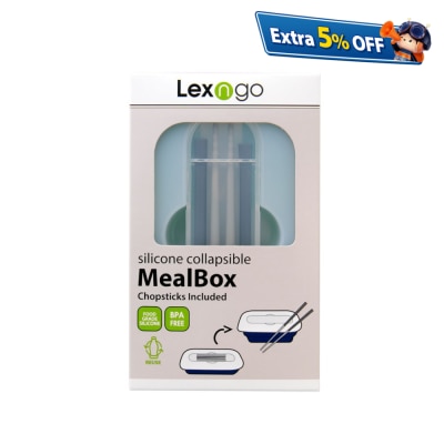 Lexngo Silicone Collapsible Meal Box with Chopsticks
