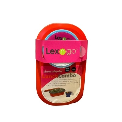 Lexngo Silicone Collapsible Lunch Combo (Small)