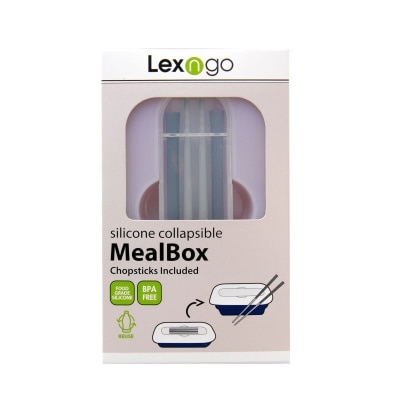 Lexngo 矽膠可摺疊食物盒連筷子