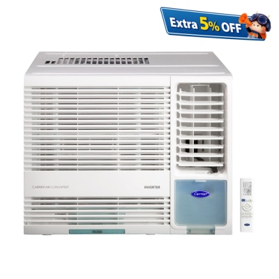 CARRIER 开利 CHK12VFP 1.5匹变频淨冷遥控 窗口式冷气机