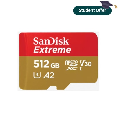 SANDISK SDSQXAV EXTREME 512GB microSDXC Card