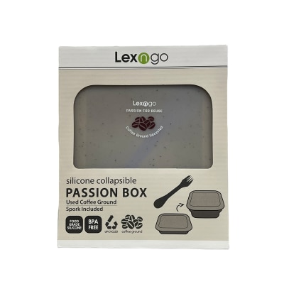 Lexngo Coffee Ground Silicone Collapsible FlexiBox Medium 850ml