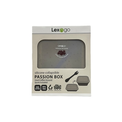 Lexngo Coffee Ground Silicone Collapsible FlexiBox Medium 850ml