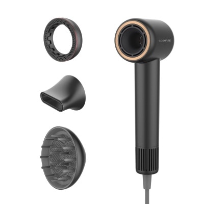 酷鲨 SuperFlow HD10B 黑色 8亿负离子护发无叶风筒套装