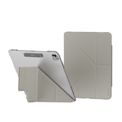 SwitchEasy Origami Nude for iPad Pro 13" (M4) 全方位支架透明背盖保护壳