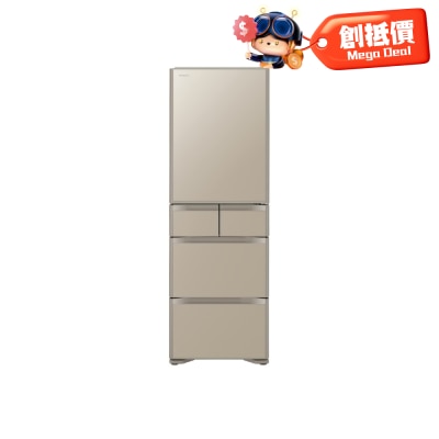 HITACHI - R-S420RH,Hitachi 5-Door Inverter Fridge Fridge