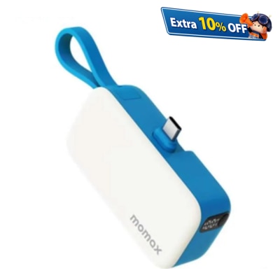 Momax 1-Power Mini 5000mAh 内置可折叠USB-C移动电源 移动电源