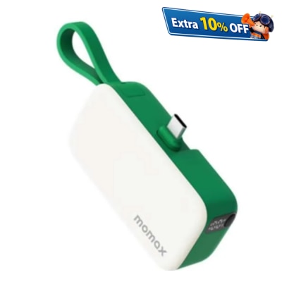 Momax 1-Power Mini 5000mAh 内置可折叠USB-C移动电源 移动电源