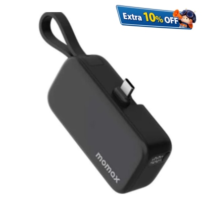 Momax 1-Power Mini 5000mAh 内置可折叠USB-C移動電源 移動電源