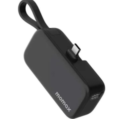 Momax 1-Power Mini 5000mAh 内置可折叠USB-C移动电源 移动电源