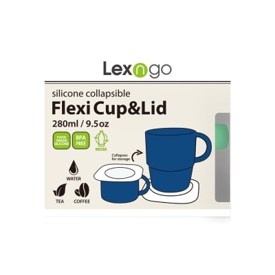 Lexngo 矽膠摺疊咖啡杯連碟 (280ml/905oz)