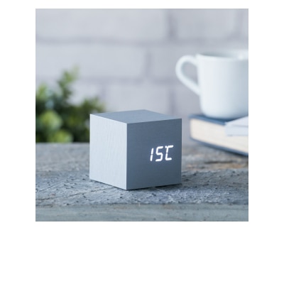 Gingko Design Cube Click Clock