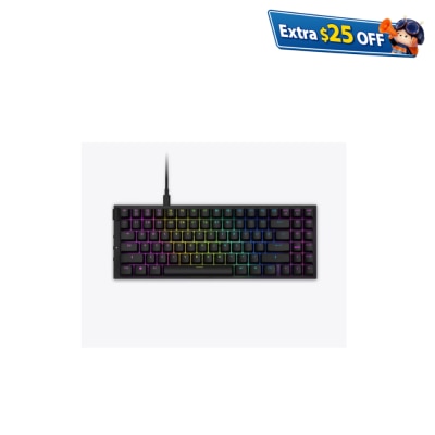 NZXT Function RGB Tenkeyless (TKL) Mechanical Keyboard - Hot-swappable Gateron Linear Red Switch